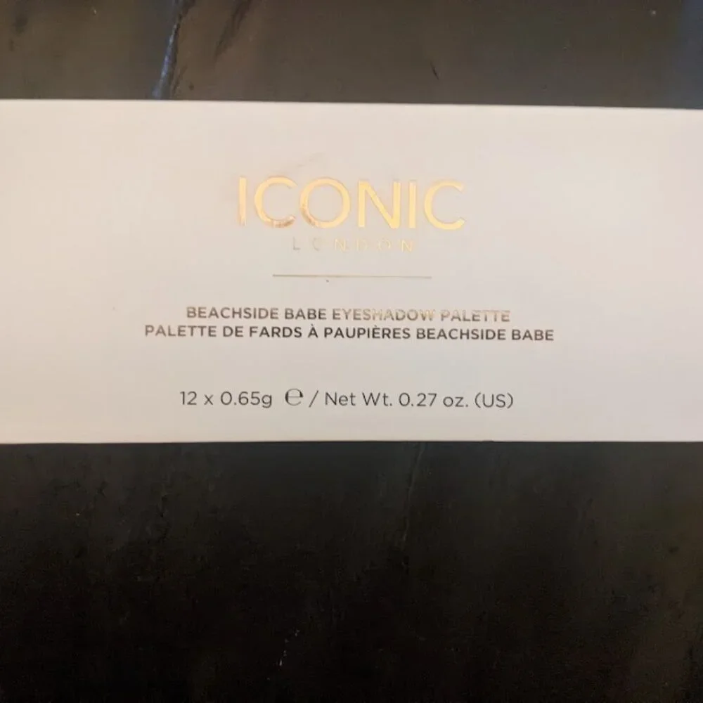 ICONIC London Beachside Babe Eyeshadow Palette | 12 pan 0.65 g ℮ / Net Wt. .27